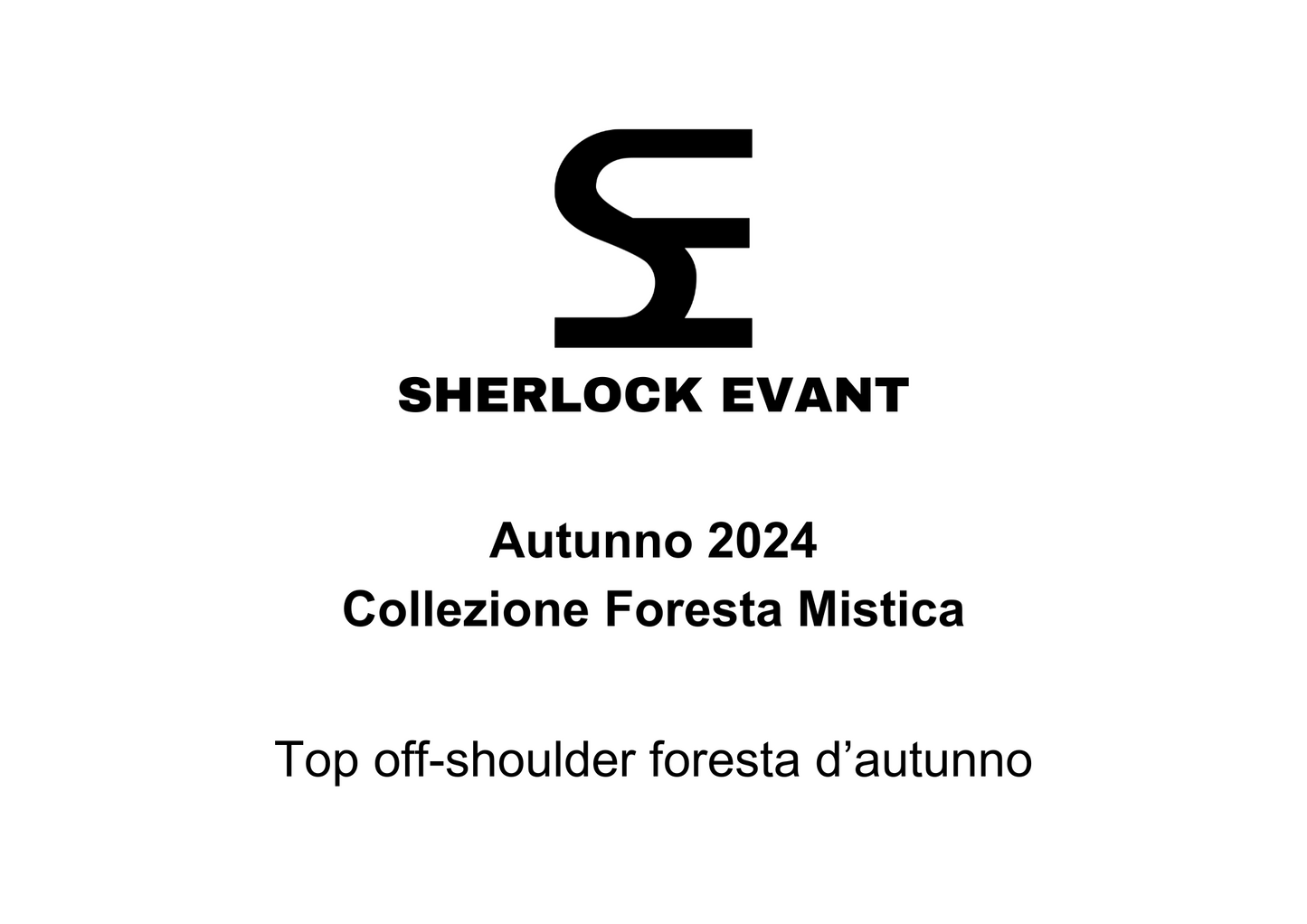 Top off-shoulder foresta d’autunno