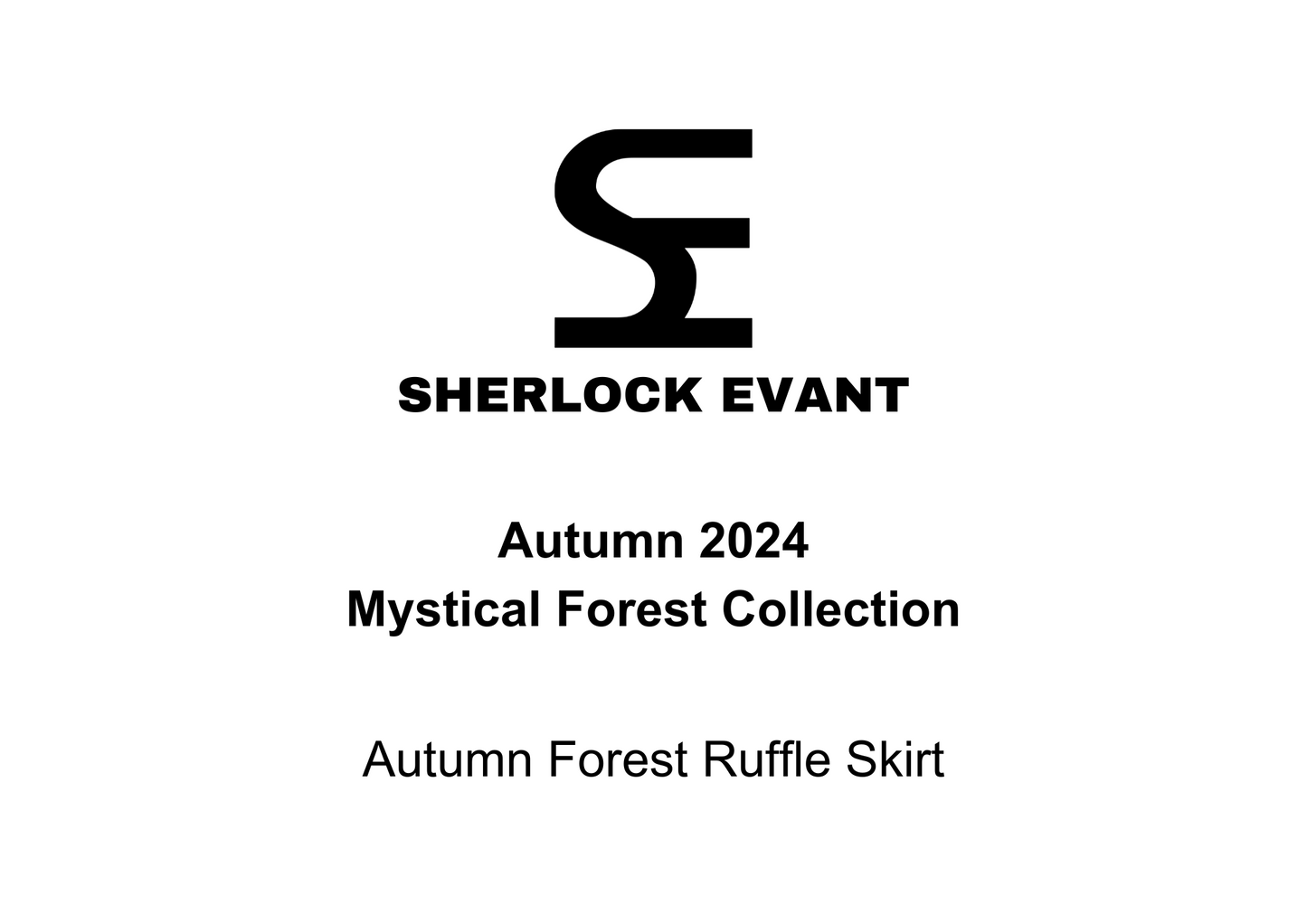 Autumn Forest Ruffle Skirt