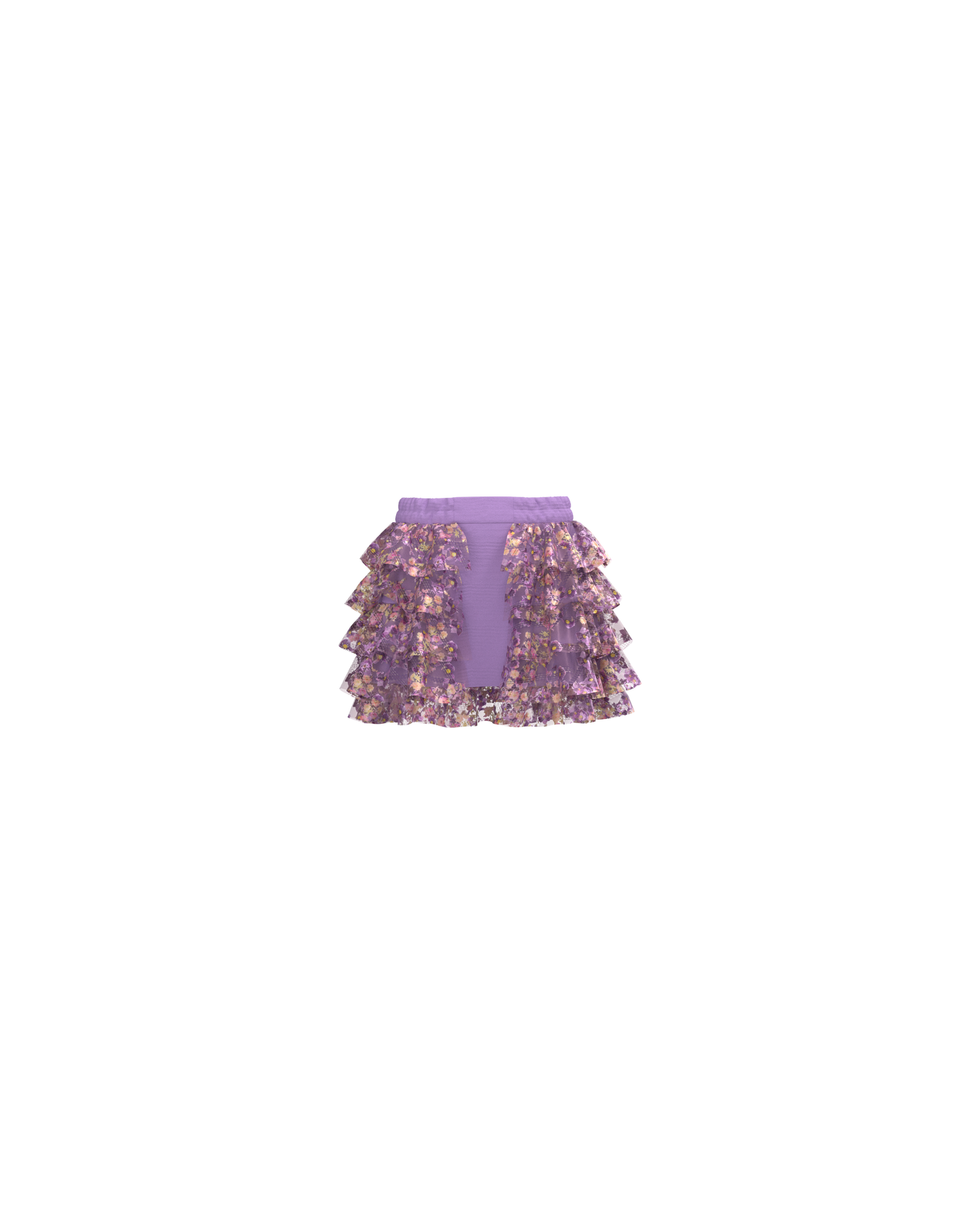 Autumn Forest Ruffle Skirt