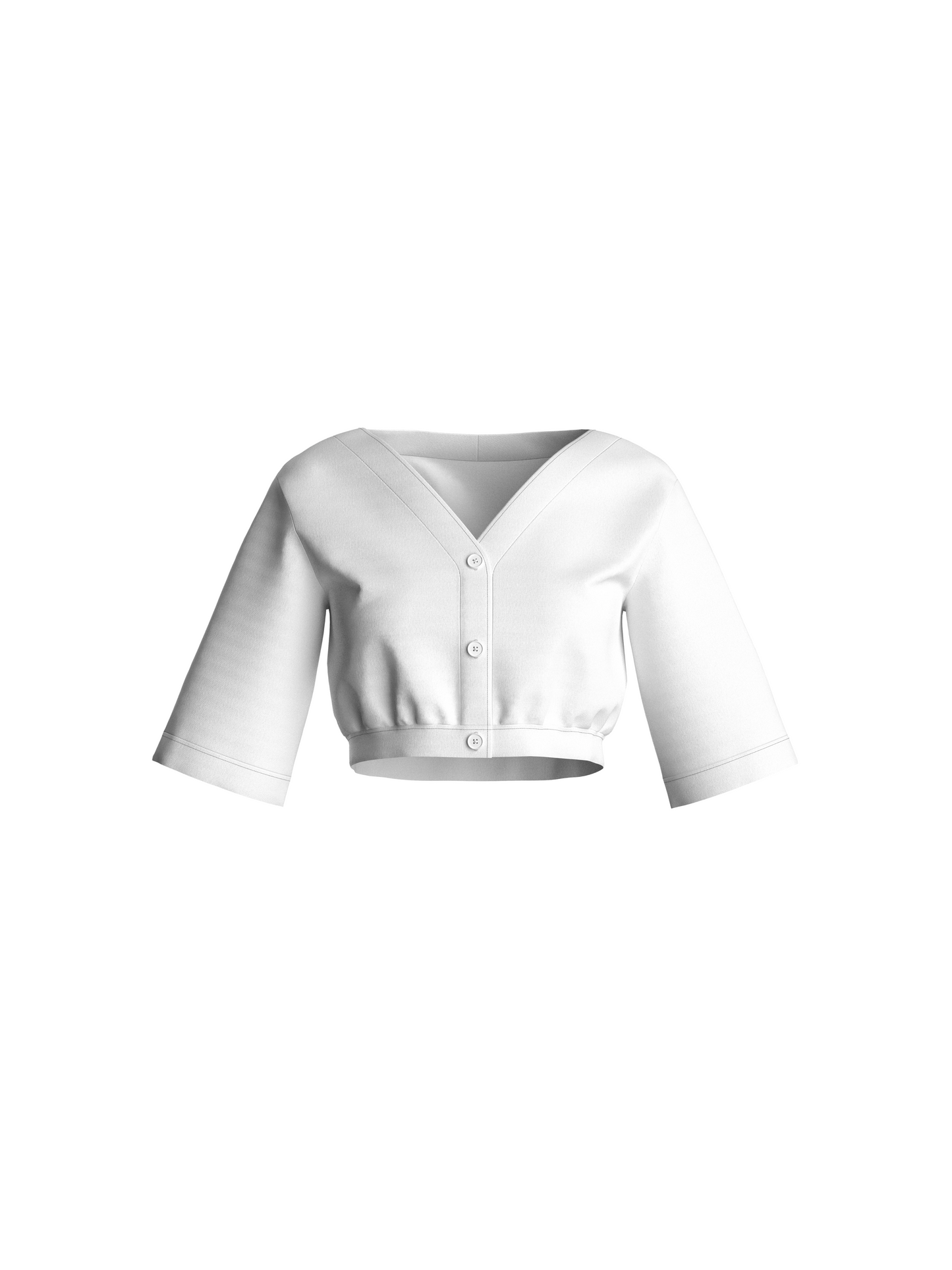 Cropped Open-Front Top TechPack - Summer Baseball Collection